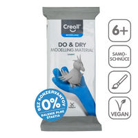 Samostvrdnjavajuća masa za modeliranje Creall Do&Dry hipoalergena 500 g – sivi cement