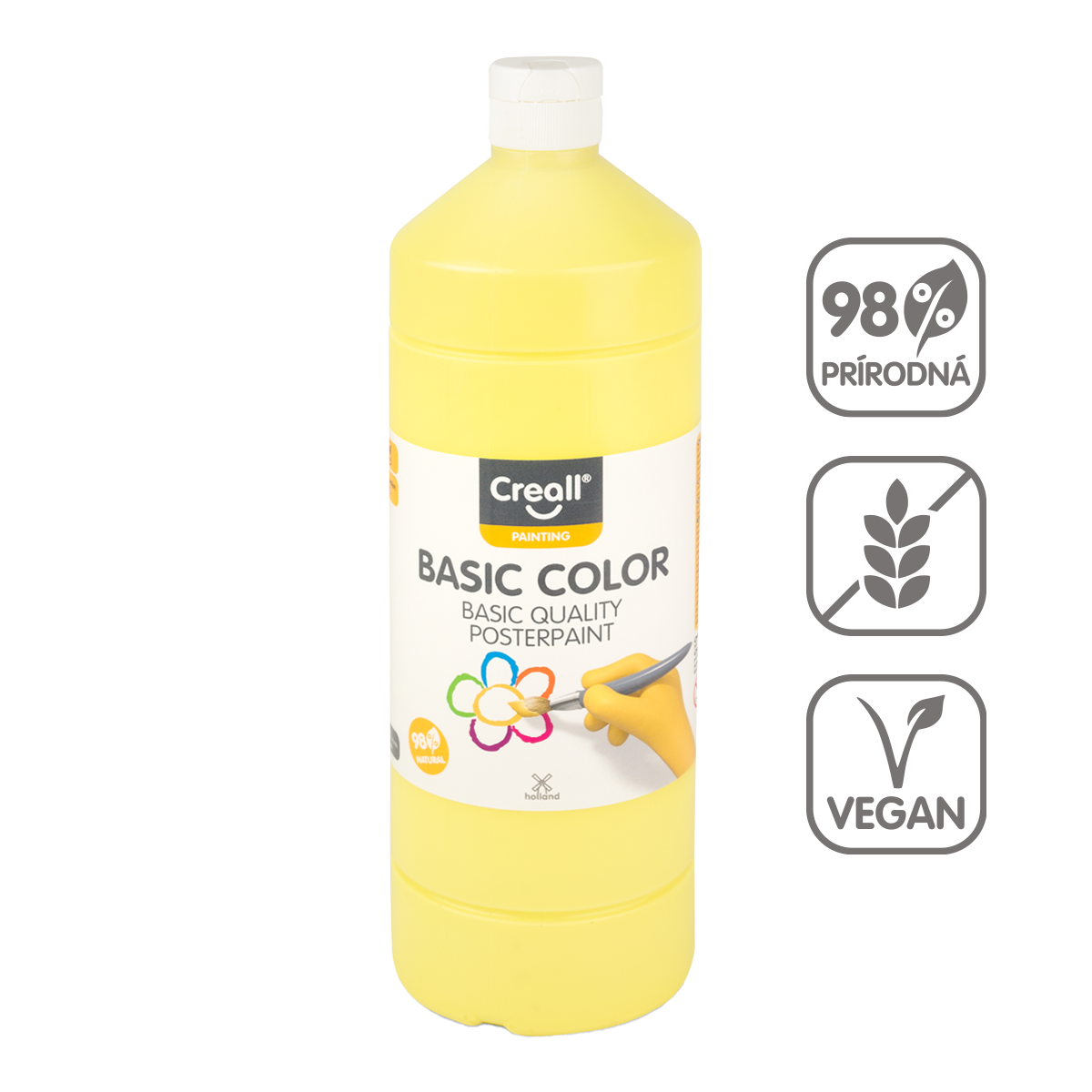 Tempera boja Creall 500 ml – svijetložuta
