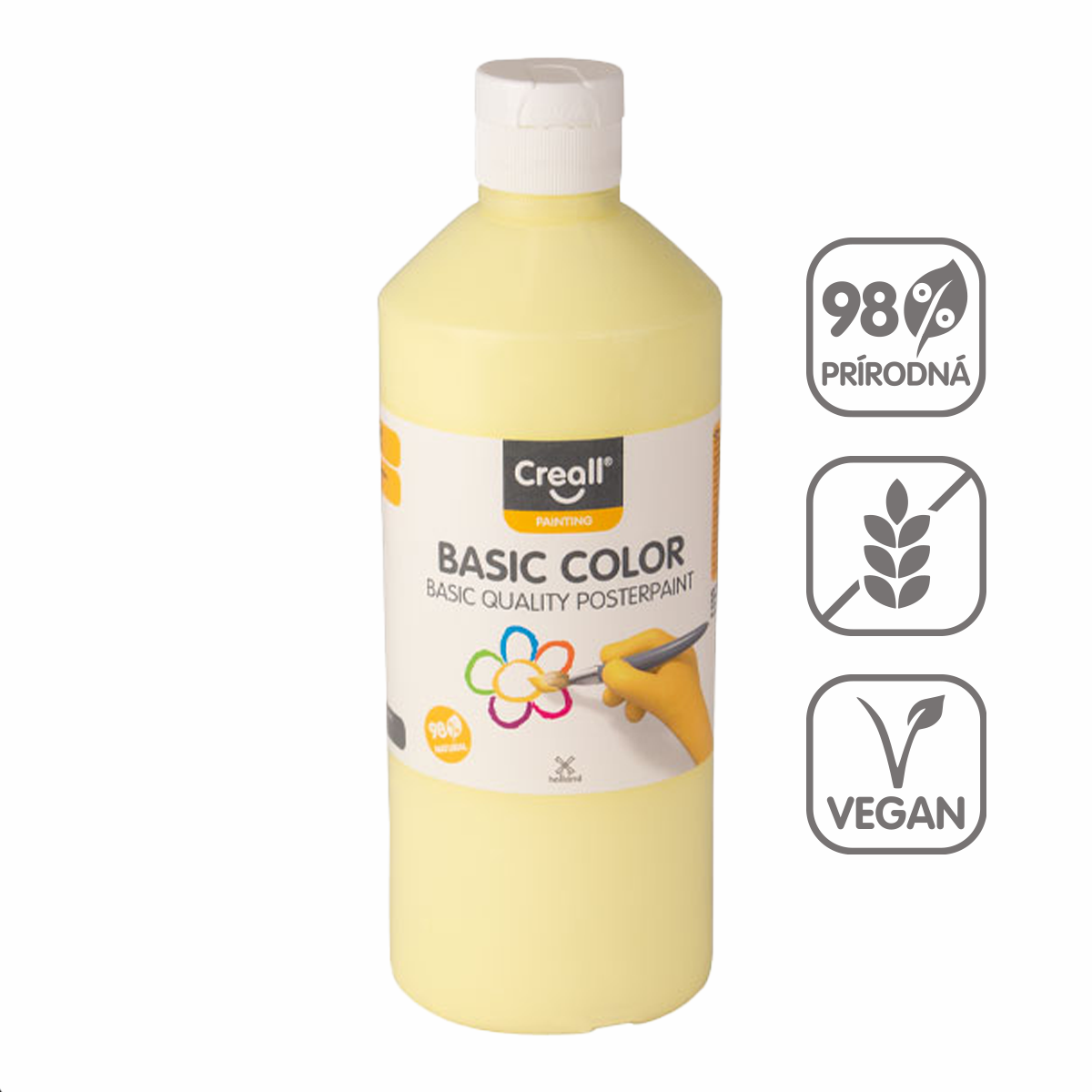 Tempera boja Creall 500 ml – pastelnožuta