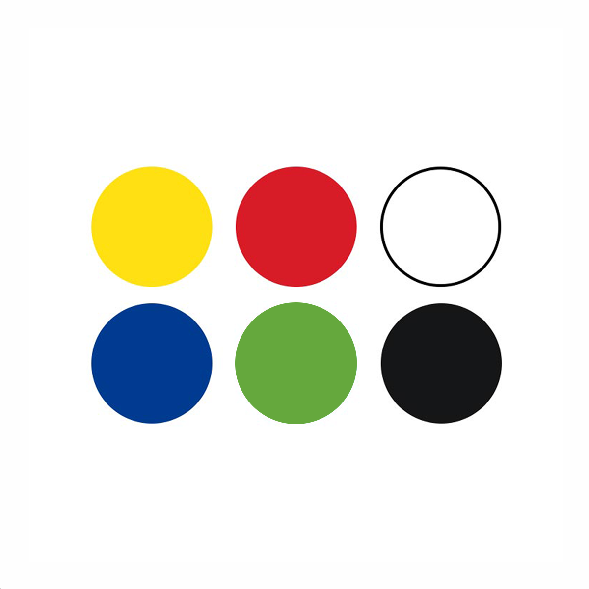 Temperne boje Creall – set 6 × 250 ml, miks boja