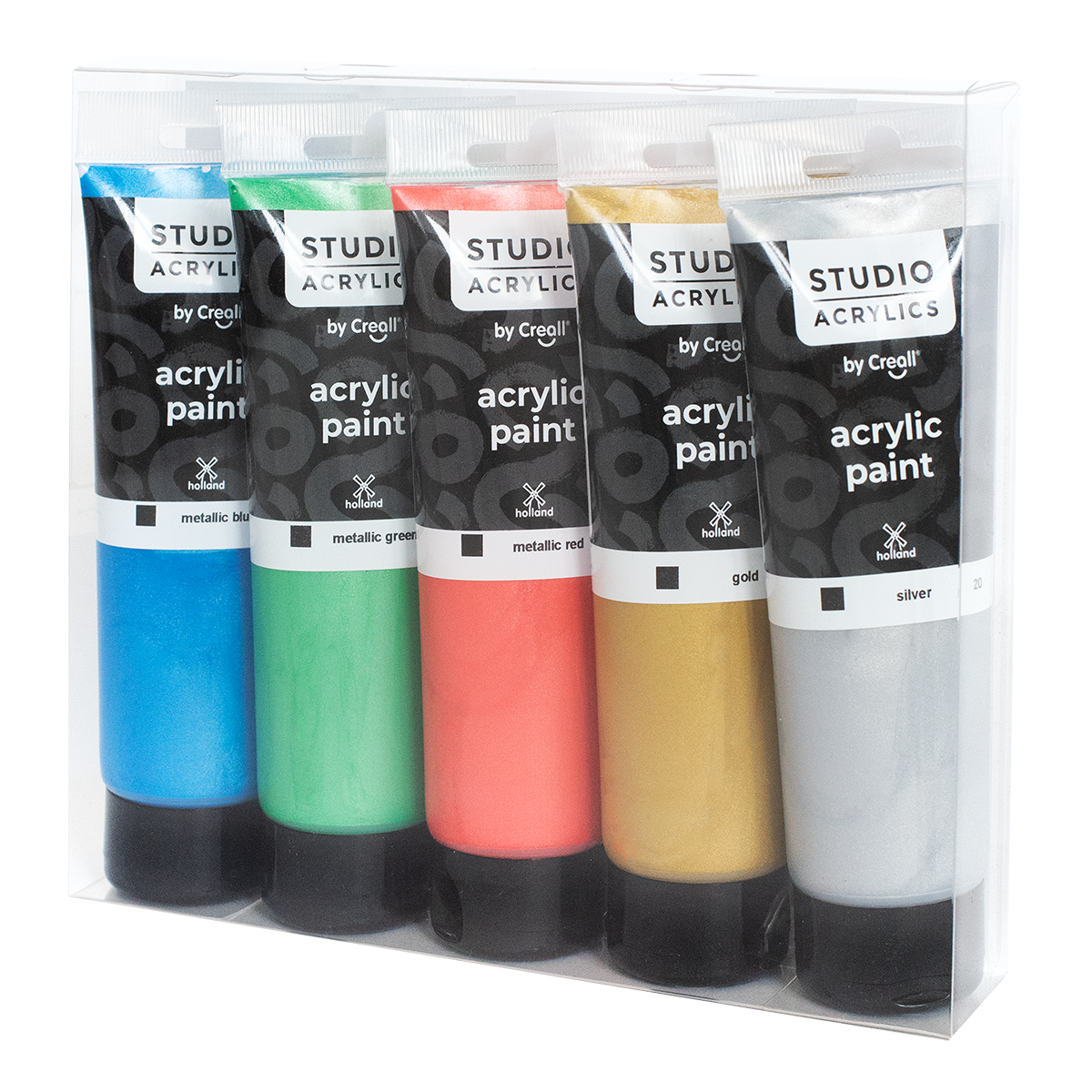 Creall set akrilnih boja Studio acrylics, 5 120 ml, miks