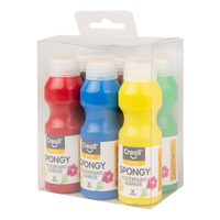 Set tempera boja sa spužvicom Creall Spongy – 6 × 70 ml