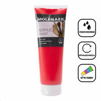 Akrilna boja Molenaer 250 ml – crvena