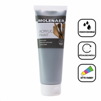Akrilna boja Molenaer 250 ml – srebrna