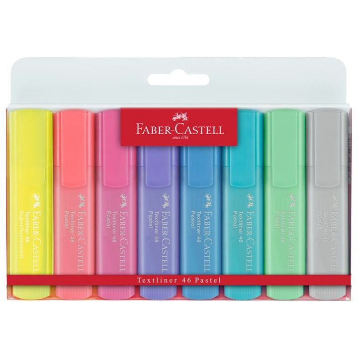 Set markeri Faber-Castell 1546 8 komada - razne boje – Pastel + Superfluorescent