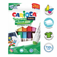 Carioca tempere za tekstil u stiku – set 10 kom