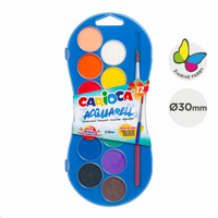 Carioca vodene boje – set od 12 boja s kistom