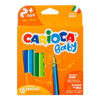 Trouglaste drvene bojice Carioca Baby 2+, 10 kom