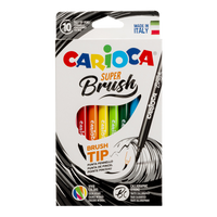 Carioca Brush flomasteri s vrhom u obliku kista, 10 kom, mix boja