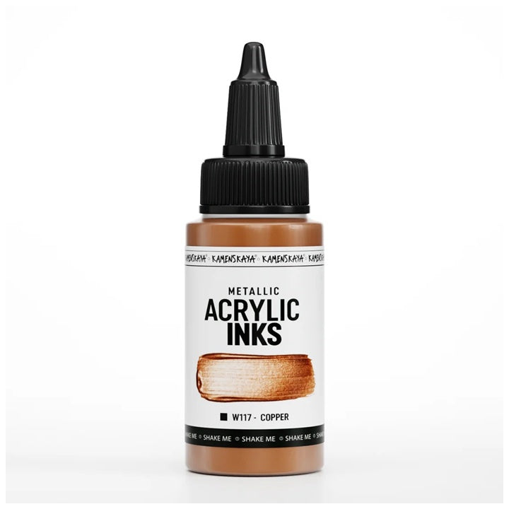 Koncentrovani akrilni tuš, metalik - 30 ml – W117 Bakrena