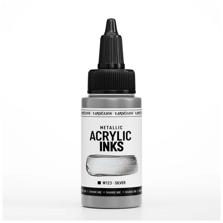 Koncentrovani akrilni tuš, metalik - 30 ml – W123 Srebrena