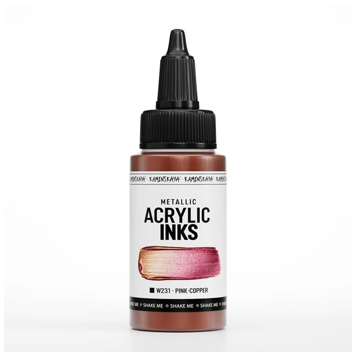 Koncentrovani akrilni tuš, metalik - 30 ml – W231 Roze bakar