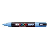 Akrilni marker Posca PC-5M, 1,8 – 2,5 mm, nebesko plava (48)