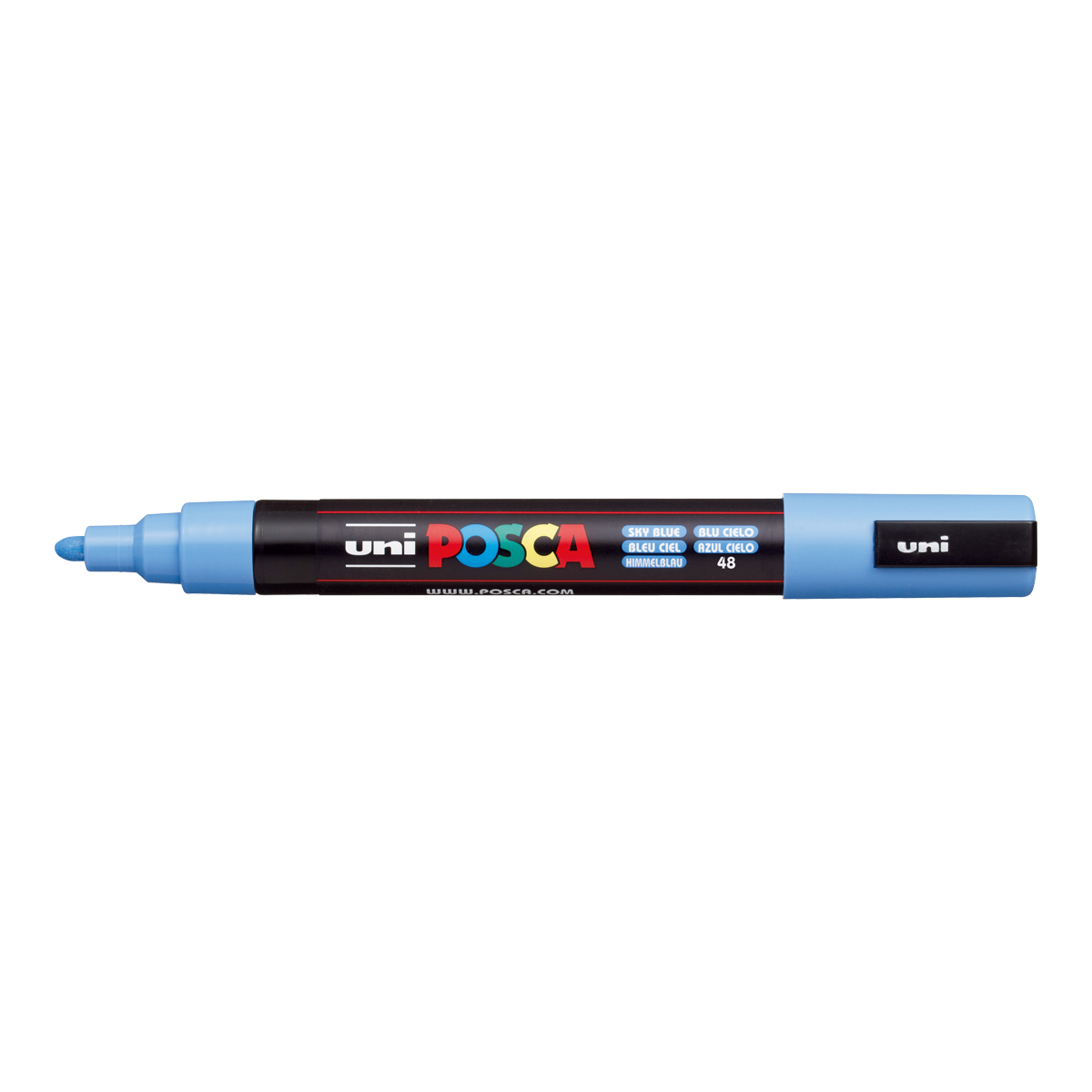 Akrilni marker Posca PC-5M, 1,8 – 2,5 mm, nebesko plava (48)
