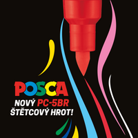 Posca marker PC-5BR, 1 - 4 mm, žuta