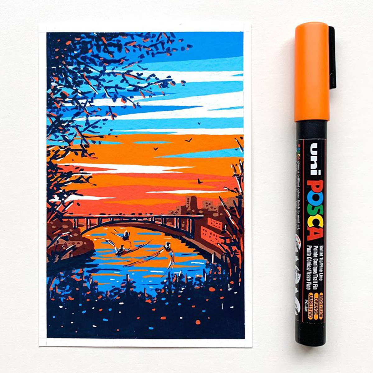 Posca marker PC-5M, 1,8 - 2,5 mm, jarkožuta (3)