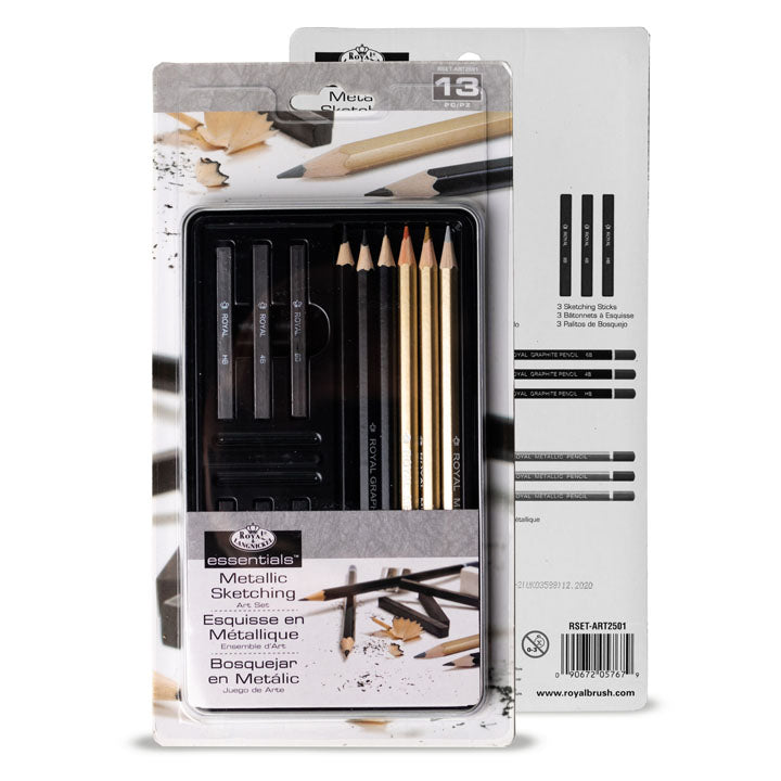 Royal & Langnickel Essentials Metallic / Set za skiciranje od 13 dijelova