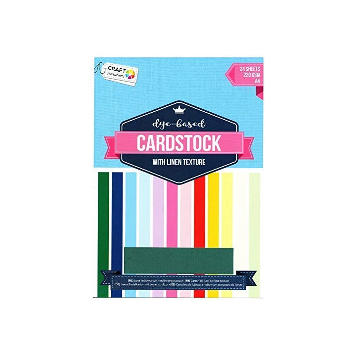 Kreativni karton Craft Sensations sa strukturom lana A4  - 24  lista – Pad 2