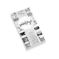 Papir za scrapbooking Craft Sensations 30.5x30.5 cm - 24 lista – Vintage siva