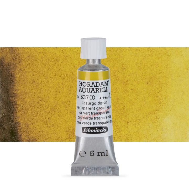 Akvarel boje u tubi Schmincke Horadam 5 ml – 537 Transparent zelena zlatna