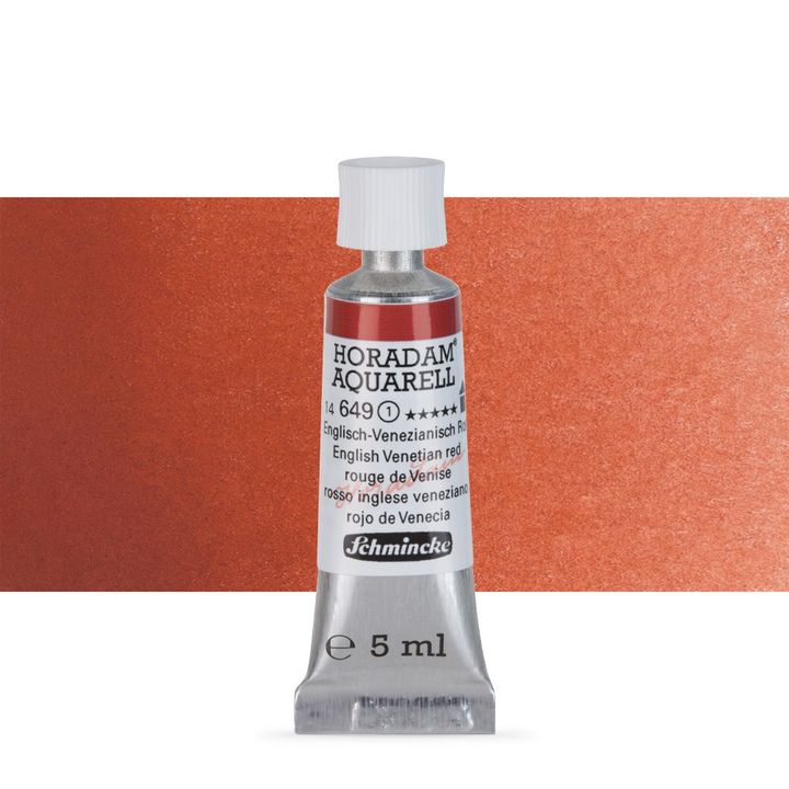 Akvarel boje u tubi Schmincke Horadam 5 ml – 649 English Venetian crvena