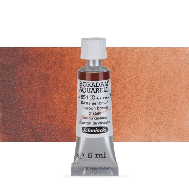 Akvarel boje u tubi Schmincke Horadam 5 ml – 651 Maroon Brown