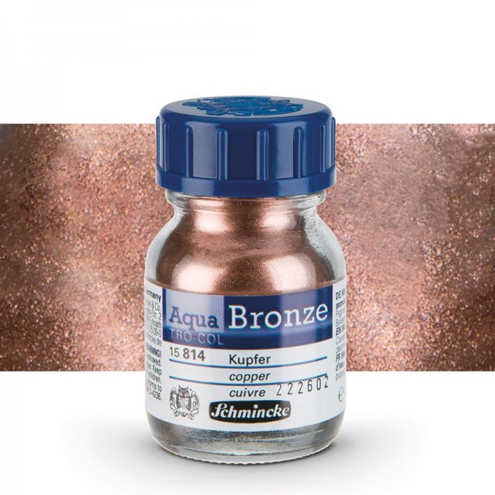 Metalik puder Aqua-Bronze Schmincke 20 ml – 15 814 medená