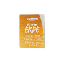 Set tečnih prirodnih pigmenata Schmincke Trio liquid earth 3 x 5 ml