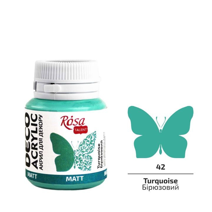 Akril za dekoracije, MATT, 20 ml, ROSA TALENT – Bijela (01)