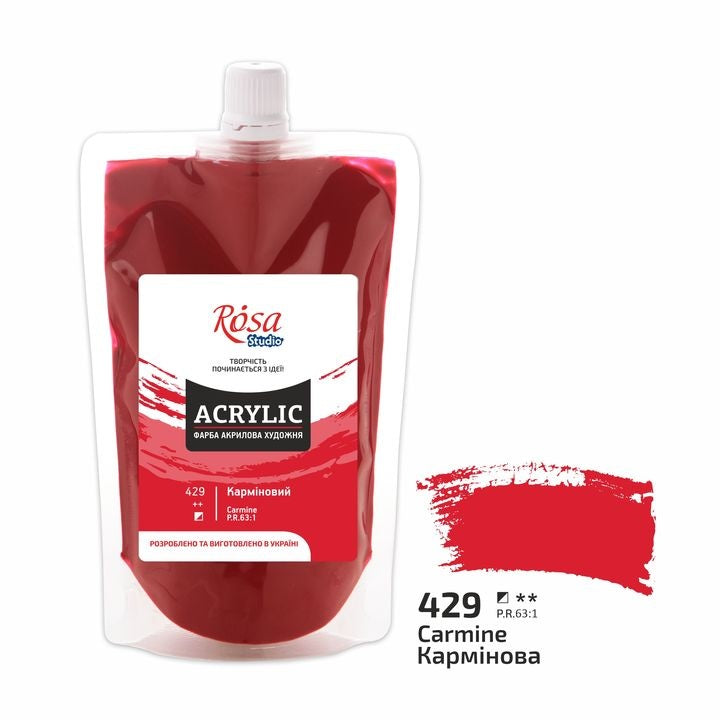 Akrilna boja, 200 ml, ROSA STUDIO | razne boje - 416 Zelena tamna