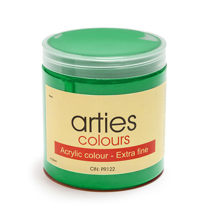 Akrilna boja Arties Colours 250 ml / 45 nijansi - Permanentna zelena srednja