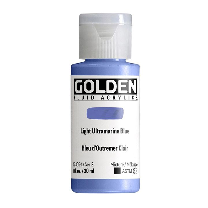Akrilna boja GOLDEN Fluid 118 ml – 2366 svijetla ultramarin plava