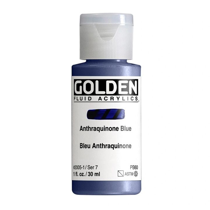 Bočica GOLDEN Fluid akrilne boje od 30 ml, intenzivna pigmentacija