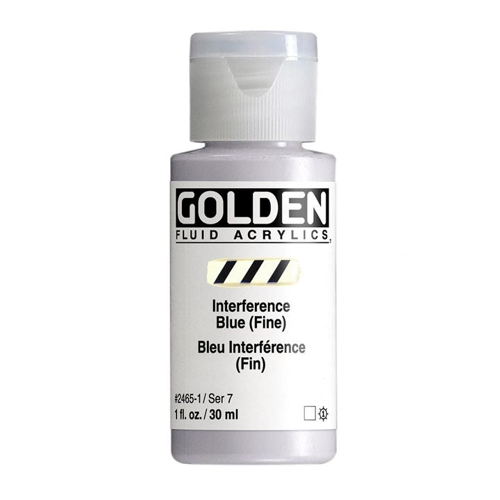 Akrilna boja GOLDEN Fluid Interference 118 ml – 2465 plava