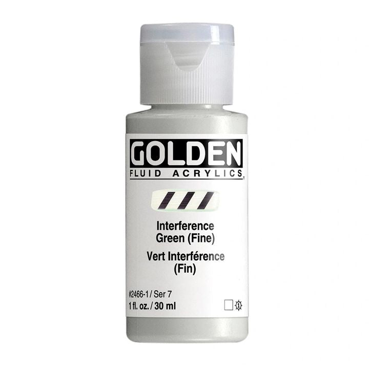 Akrilna boja GOLDEN Fluid Interference 118 ml – 2466 zelena