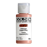 Akrilna boja GOLDEN Fluid Iridescent 118 ml – 2451 bakrena