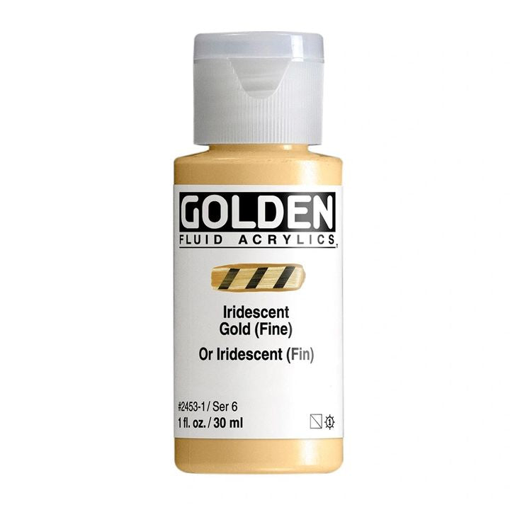 Akrilna boja GOLDEN Fluid Iridescent 118 ml – 2453 zlatna