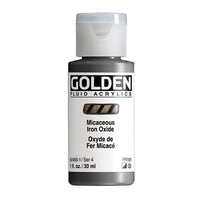 Akrilna boja GOLDEN Fluid Iridescent 118 ml – 2460 oksid željeza liskunasta