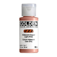 Akrilna boja GOLDEN Fluid Iridescent 30 ml – 2452 bakrena svijetla