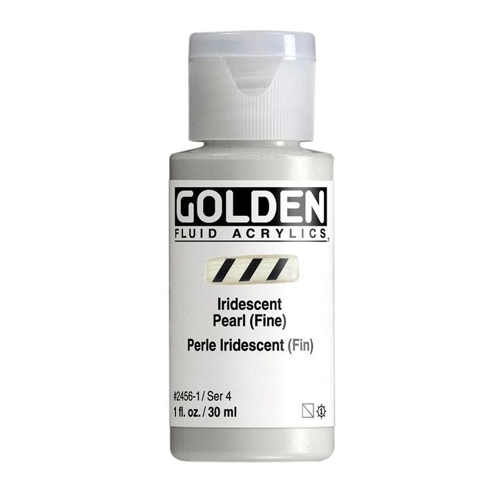 Akrilna boja GOLDEN Fluid Iridescent 30 ml – 2456 biserna