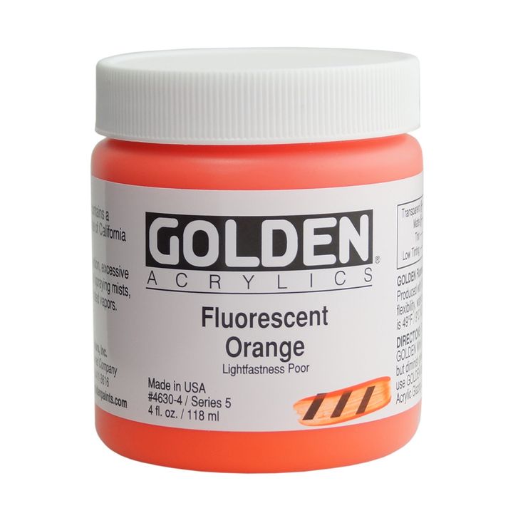 GOLDEN Heavy Body fluorescentna boja, profesionalni akril visokog viskoziteta za slikanje.
