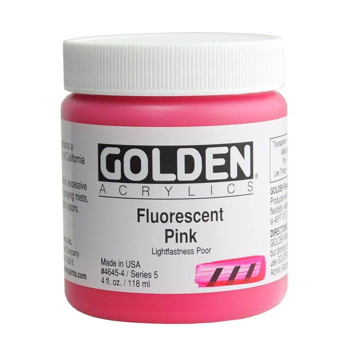 Krupni kadar tube GOLDEN Heavy Body fluorescentne akrilne boje, vrhunski kvalitet za umjetnike.