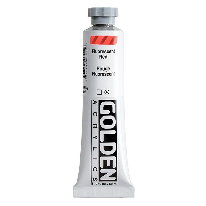 Akrilna boja GOLDEN Heavy Body Fluorescent 59 ml – 4650 crvena