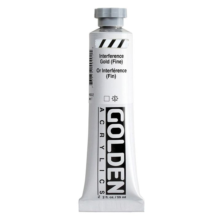 Akrilna boja GOLDEN Heavy Body Interference 148 ml – 4040 zlatna