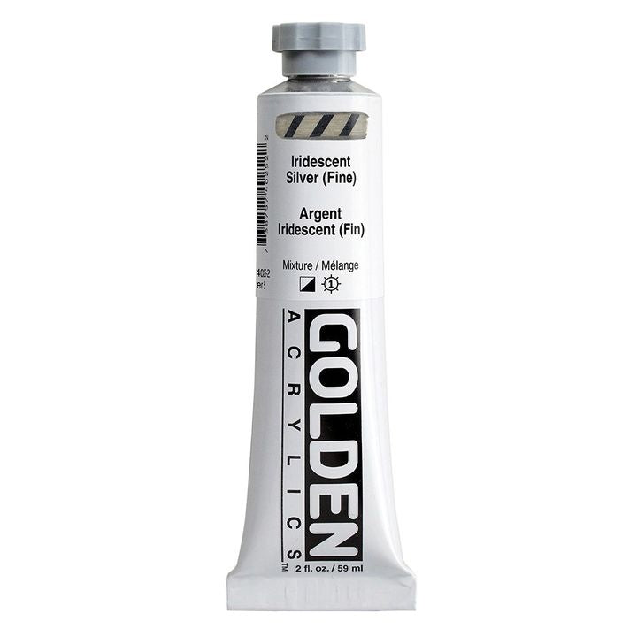 GOLDEN Heavy Body Iridescent akrilna boja u tubi od 148 ml, metalik sjaj za umjetničke radove.