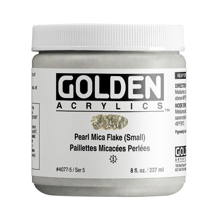 Akrilna boja GOLDEN Heavy Body Mica Flake 118 ml – 4077 biserna zrnasta