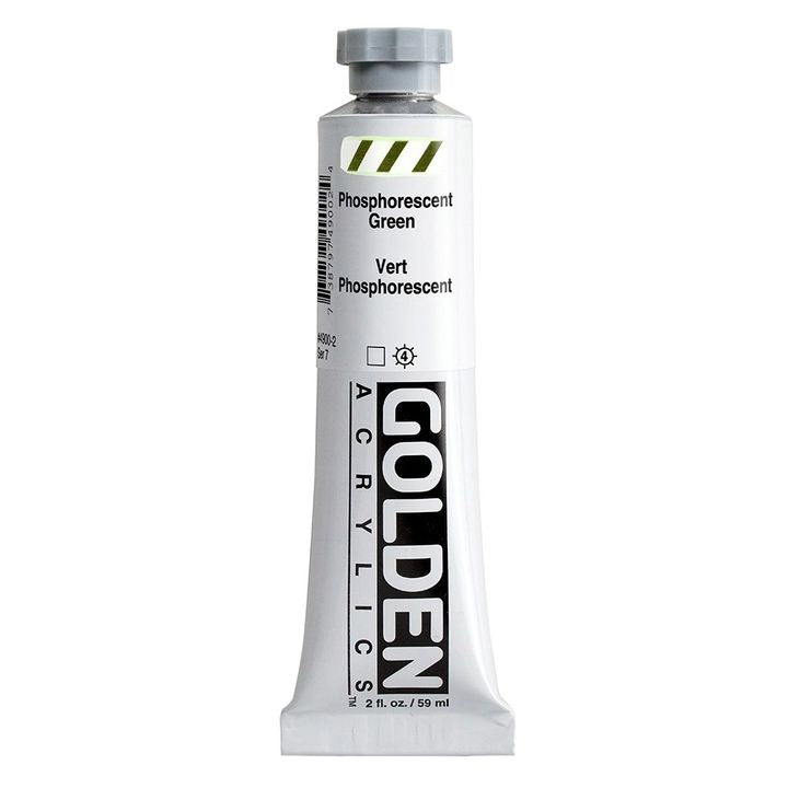 Tuba GOLDEN Heavy Body Phosphorescent akrilne boje od 118 ml, profesionalna boja visokog viskoziteta.