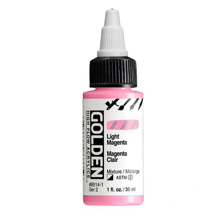 Detaljan prikaz GOLDEN High Flow akrilne boje, 30 ml, dostupna u više nijansi.