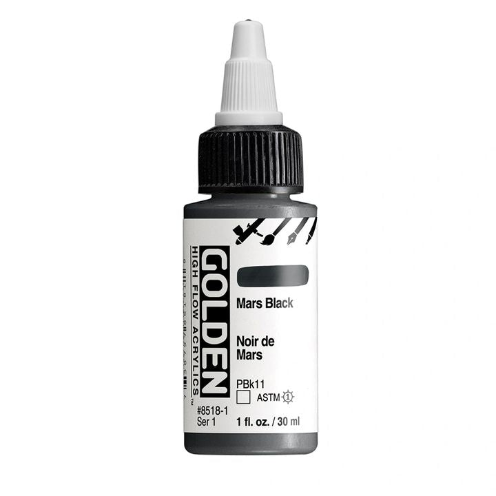 Bočica GOLDEN High Flow akrilne boje od 30 ml, praktično pakovanje za precizan rad.