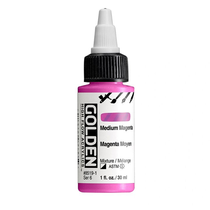 GOLDEN High Flow akrilna boja, 30 ml, visokokvalitetni pigmenti za dugotrajne radove.